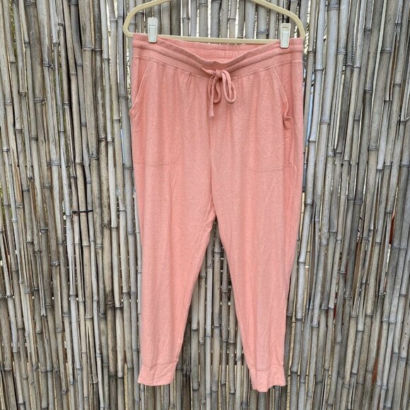 Women's Lounge BP. COMFY High Waist JOGGER Peach L - Picture 3 of 8